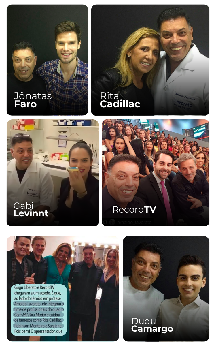 Trabalhos com Famosos